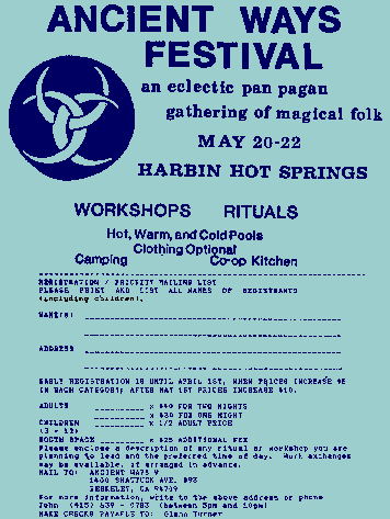 This event was in 1988 e.v., not now. Do not send money!